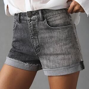Pilcro Black and Gray Signature High Rise Shorts Women's 30